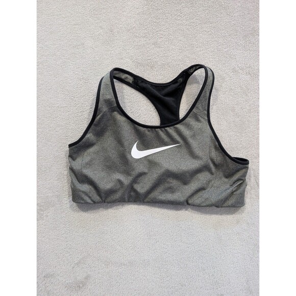 Nike Gray and Black Sports Bra - Picture 1 of 6